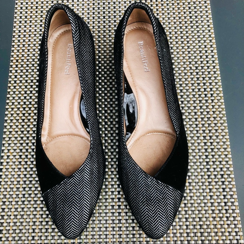 Beautifeel Pointy Toe Dress Block Heel Shoe